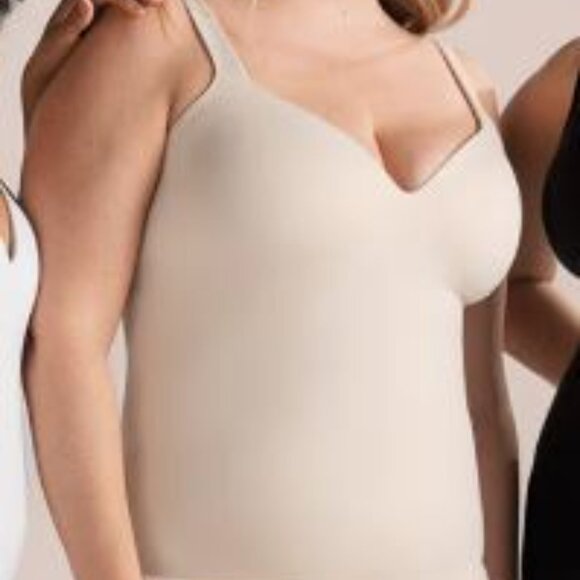 Shapermint Essentials Sweetheart Built-In Bra Shaper Cami - Chai / Size L | NWT - Picture 4 of 8
